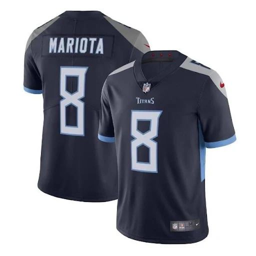 Men Tennessee Titans #8 Marcus Mariota Nike Navy Vapor Limited NFL Jersey->tennessee titans->NFL Jersey